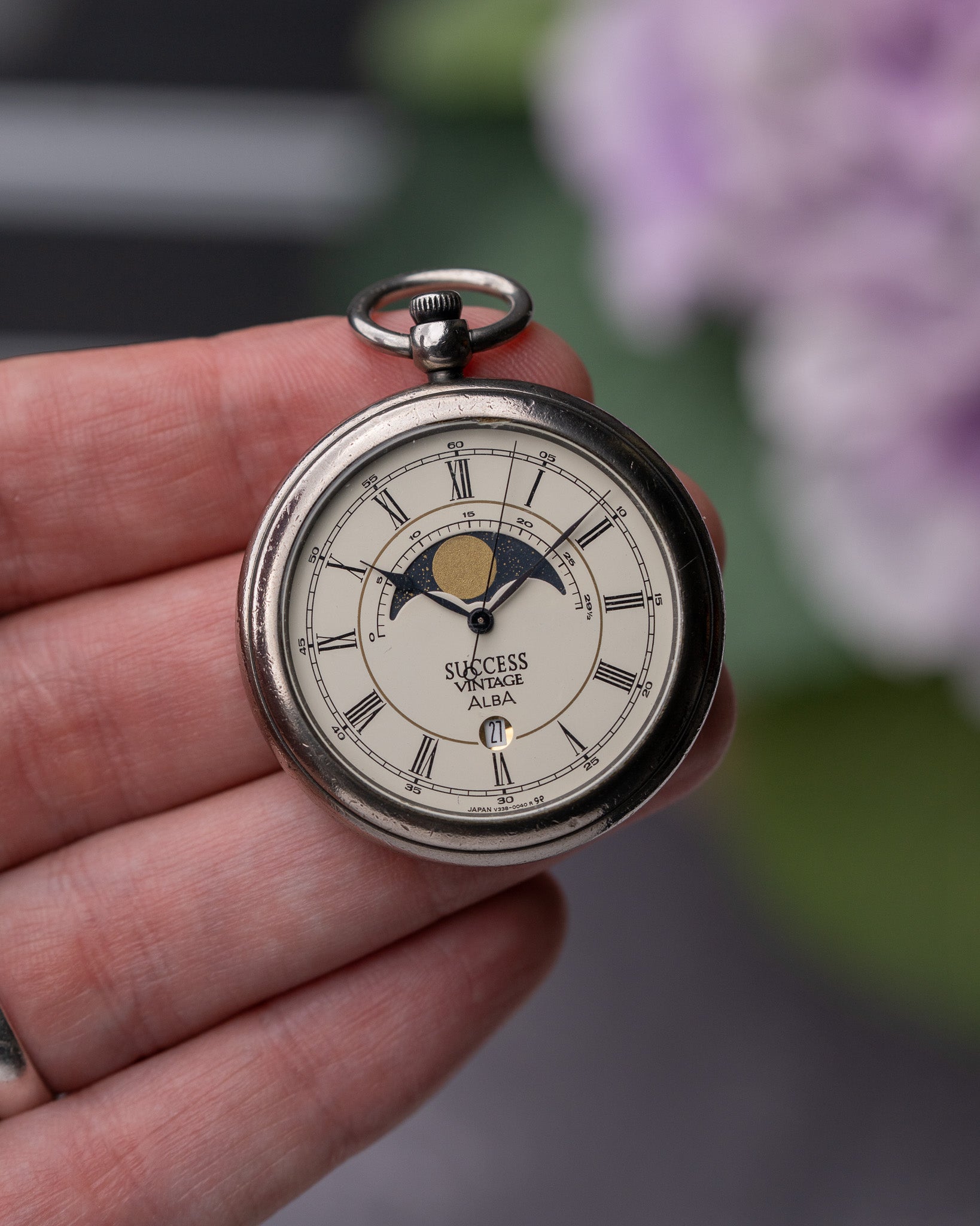 Seiko Alba Moonphase pocket watch